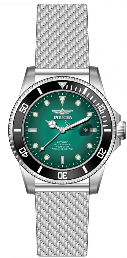 Invicta Silver Watch with Matcha Green Dial Amazon.com: Invicta Pro Diver Men 43mm Stainless Steel Steel  main image 4