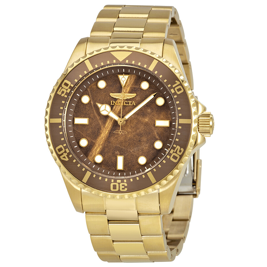 Invicta Pro Diver Brown Tobacco Leaf Dial Men's Watch 23421
