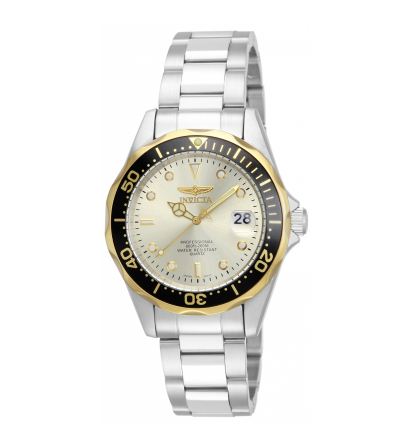 Invicta Stainless Steel Watch with Champagne Dial Invicta Pro Diver 40mm Champagne Dial Two-tone Stainless  main image 4