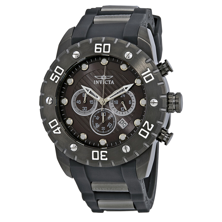 【のりお】 Invicta Pro Diver Chronograph Black Dial Men's Watch 20282