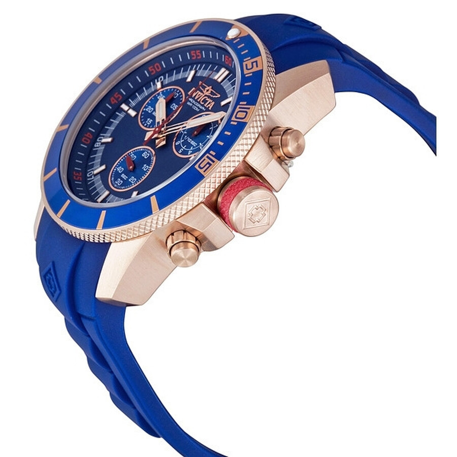 Invicta Pro Diver Chronograph Blue Dial Rubber Strap Men's Watch 11749