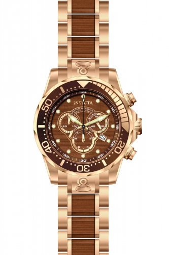 Invicta Pro Diver Chronograph Brown Dial Rose Gold-Tone  display picture 2