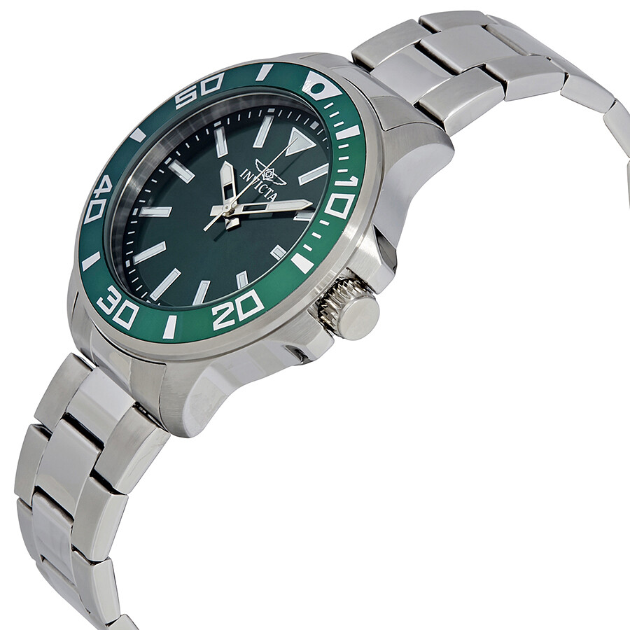 Invicta Pro Diver Green Dial Men's Watch 21545 Pro Diver Quartz Pro