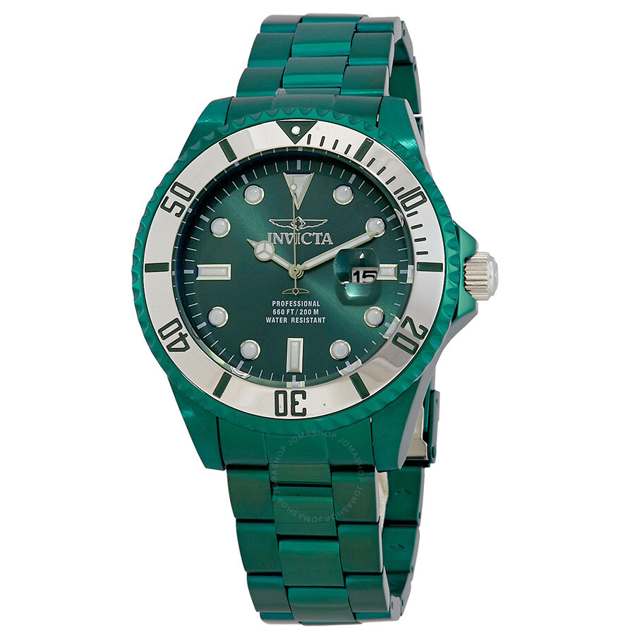 invicta pro diver green