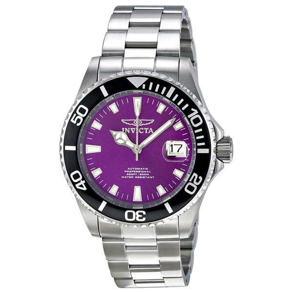 Invicta Pro Diver Purple Dial Automatic Men's Watch 1001