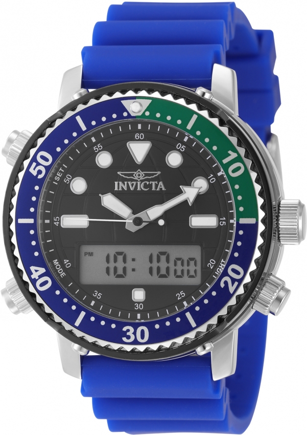 Invicta Pro Diver Quartz Analog-Digital Black Dial Men's Watch