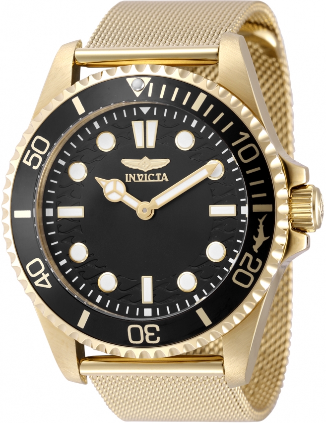 Invicta Pro Diver Quartz Black Dial Men's Watch 49691 886678670697