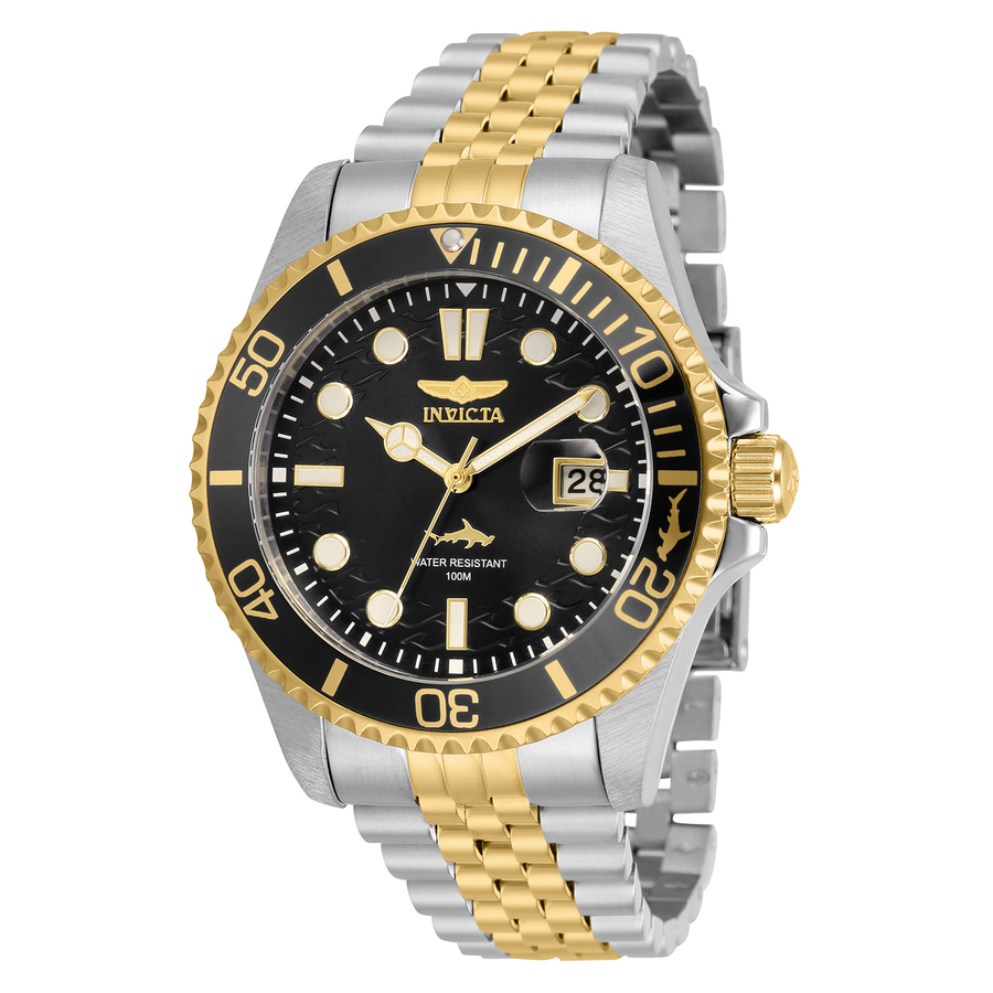 Invicta Pro Diver Quartz Black Dial Two-Tone Men's Watch 30618