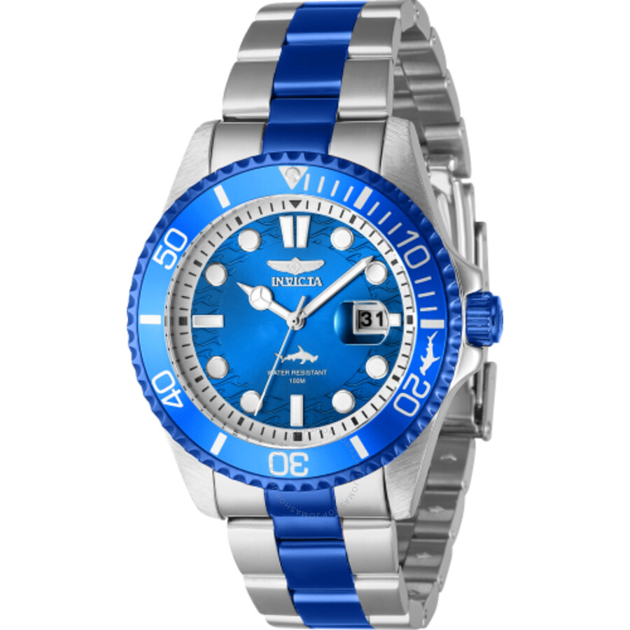 Invicta Pro Diver Quartz Blue Dial Men's Watch 40936 886678548446 - Pro ...