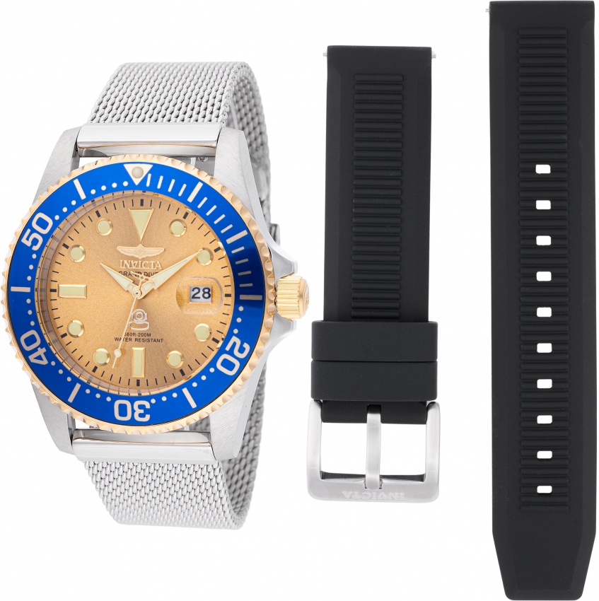 Invicta Pro Diver Quartz Gold Dial Men's Watch 48216
