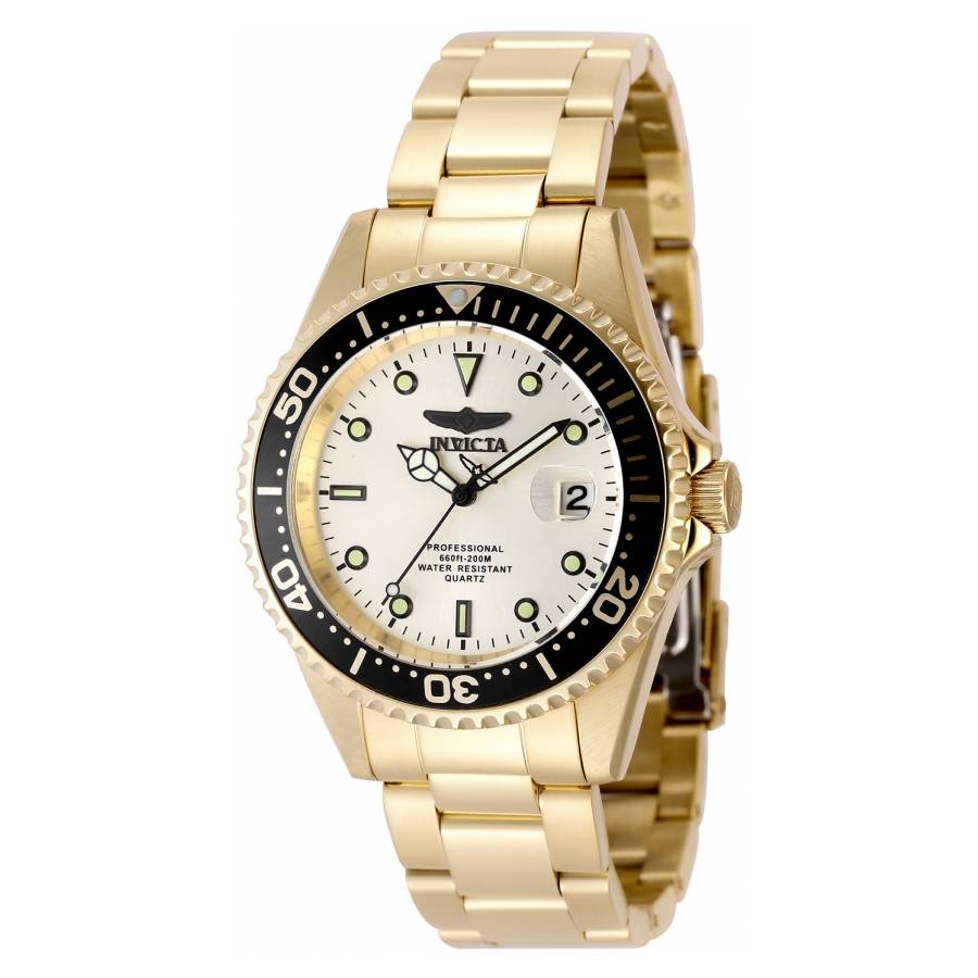 Invicta Pro Diver Quartz Gold Dial Men's Watch 48728