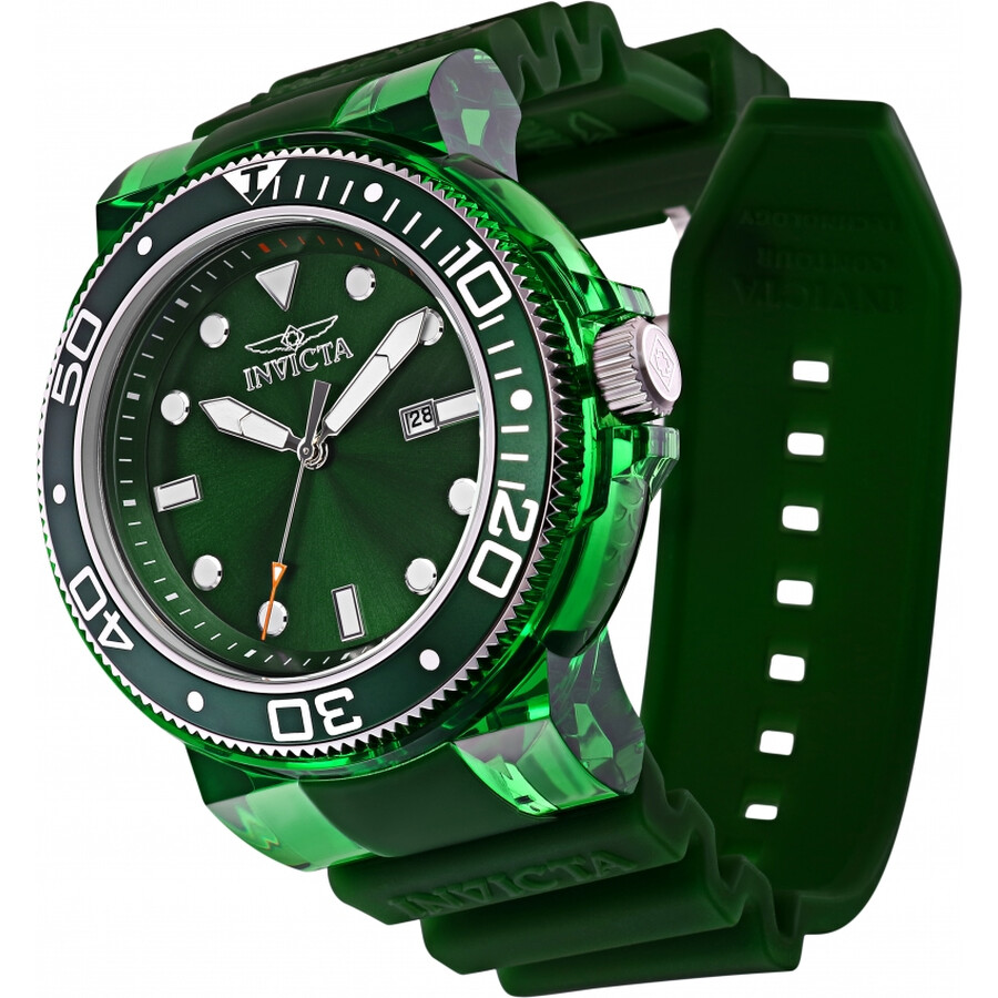 Invicta Pro Diver Quartz Green Dial Men's Watch 32332 Pro Diver