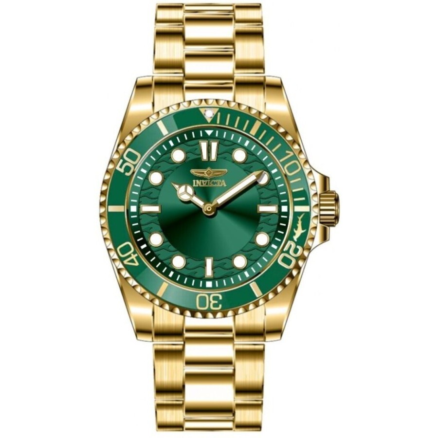 Invicta Pro Diver Quartz Green Dial Men's Watch 49702 886678670802