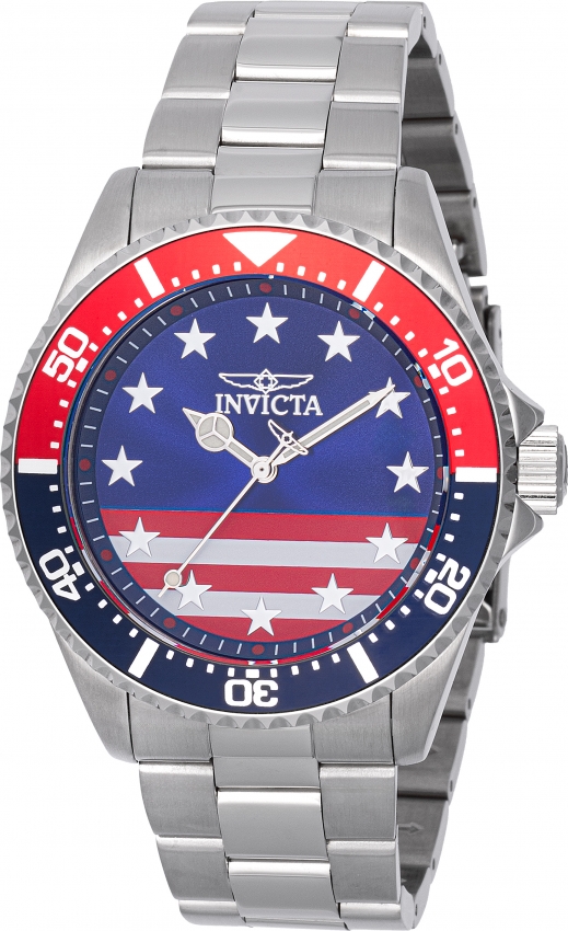Invicta Pro Diver Red and White and Blue Dial Men's Watch 48942