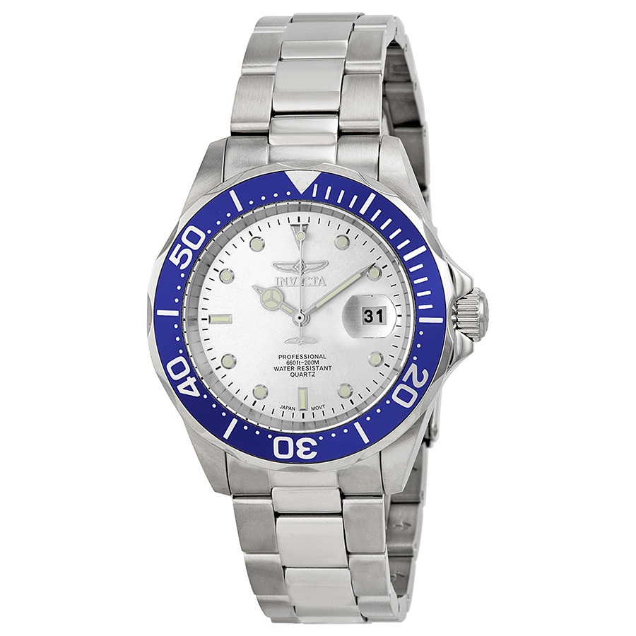 Invicta Pro Diver Silver Dial Stainless Steel Men's Watch 14123