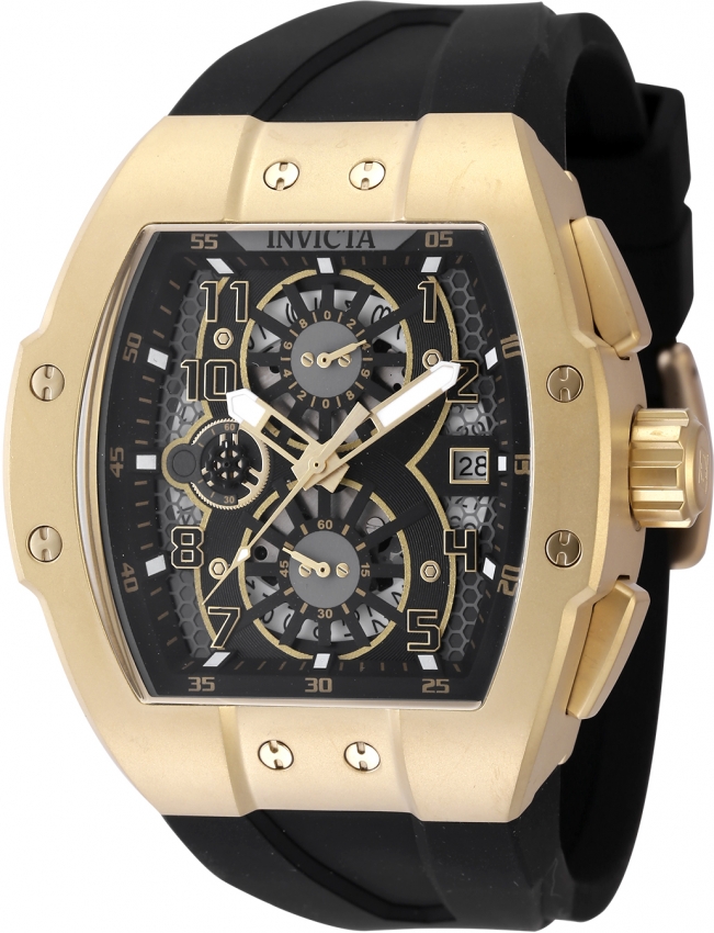 Invicta Racing Chronograph Quartz Black Dial Men's Watch 48029 ...