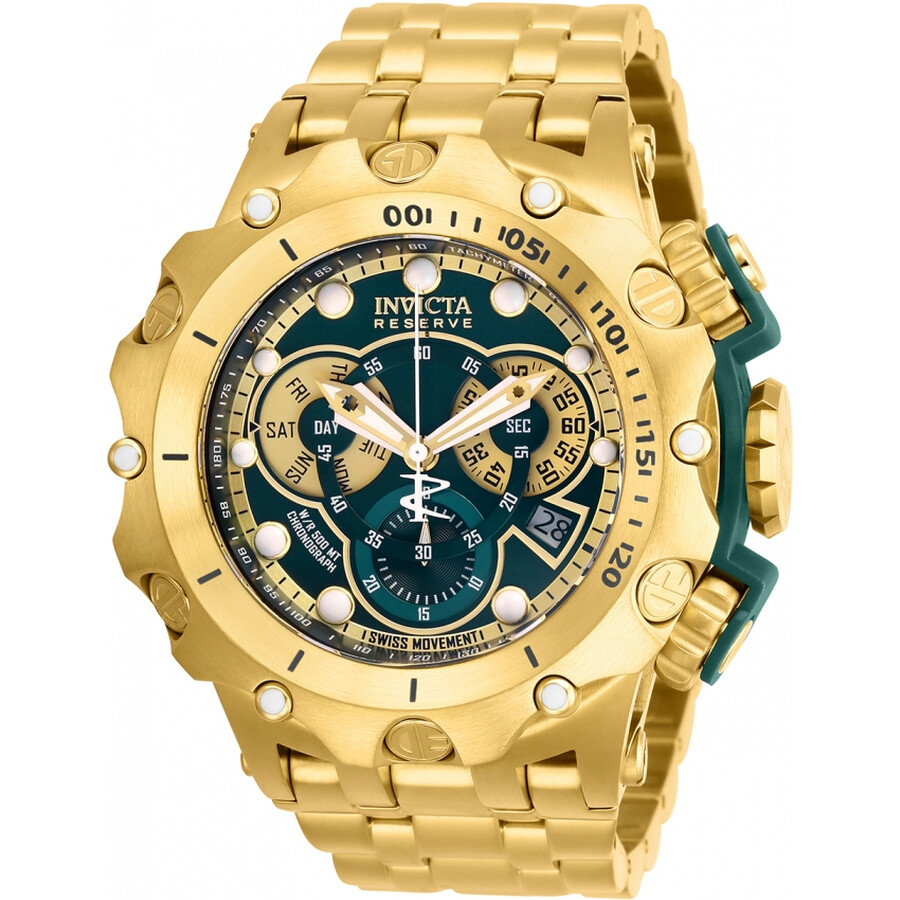 Invicta Reserve Venom Chronograph Quartz Green Dial Men's Watch