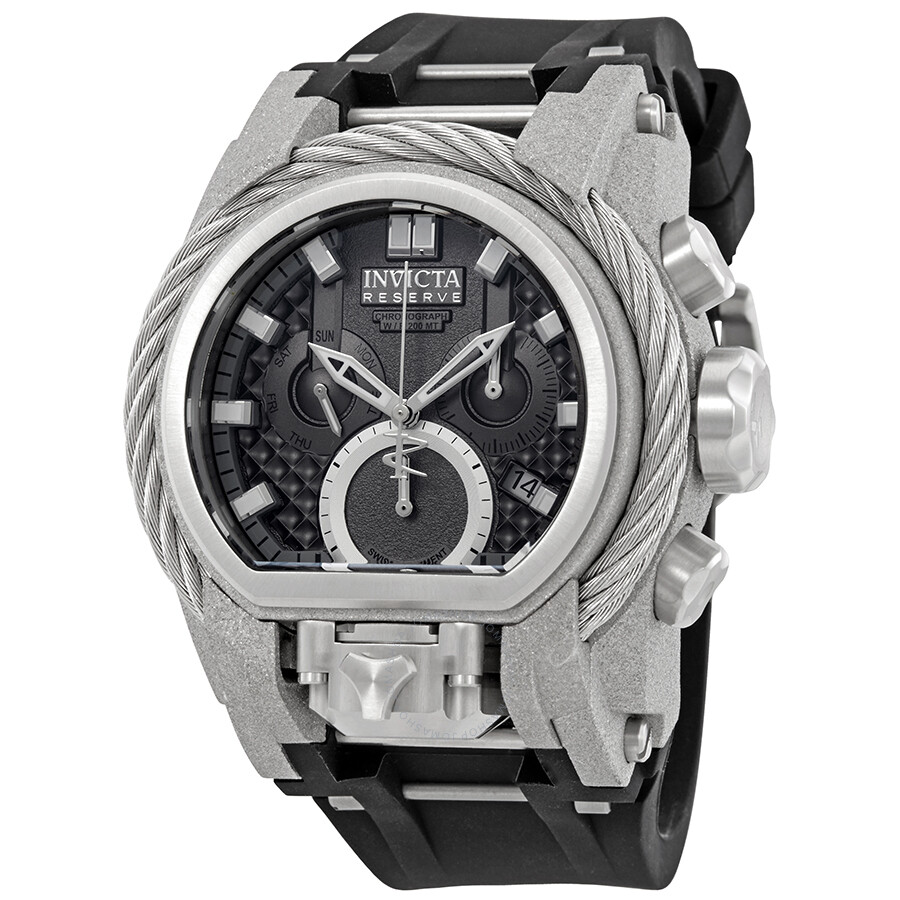 Invicta Reserve Zeus Magnum Chronograph Black Dial Men's