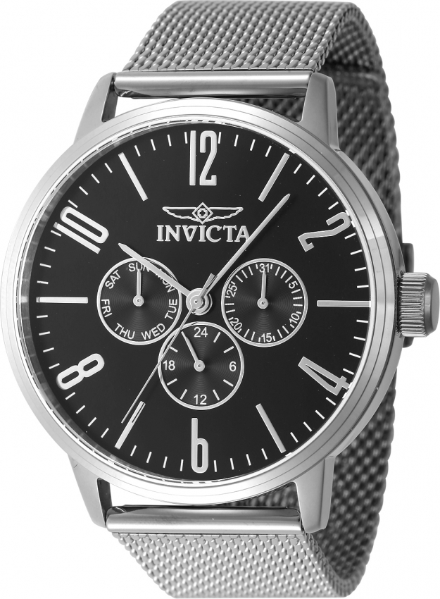 Invicta Specialty GMT Quartz Charcoal Dial Men's Watch 47597 ...