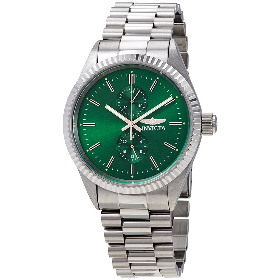 invicta green dial watch