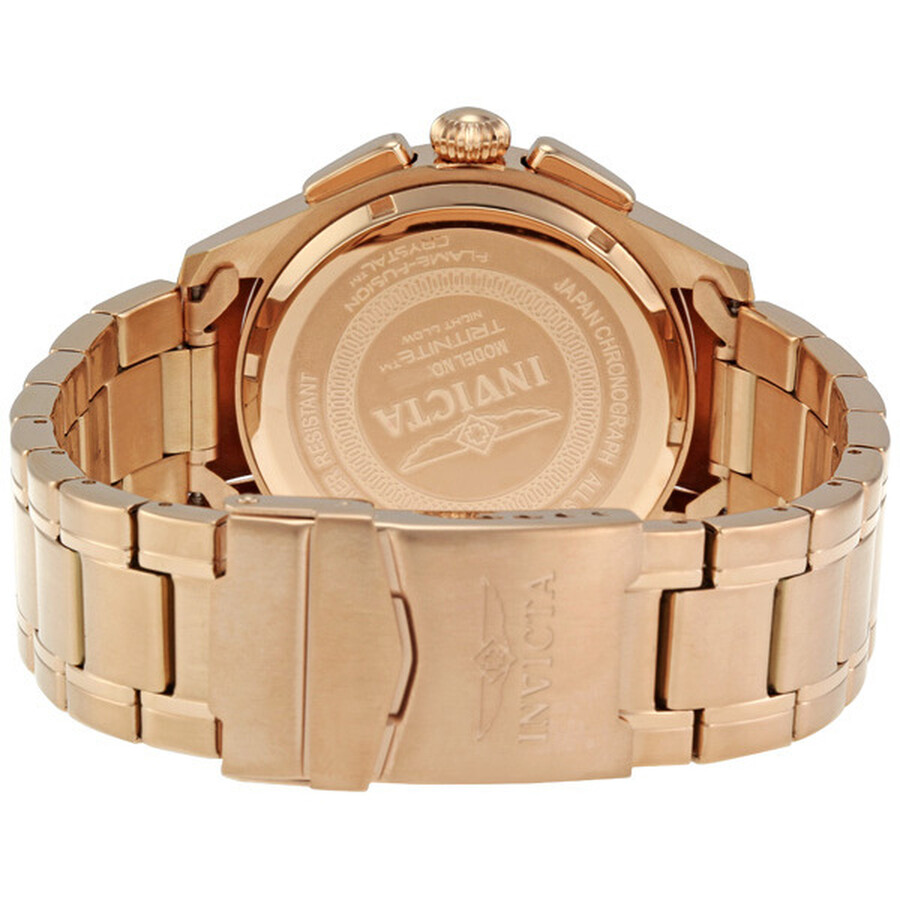 Invicta Specialty Quartz Chronograph Rose Goldtone Men's Watch 1485
