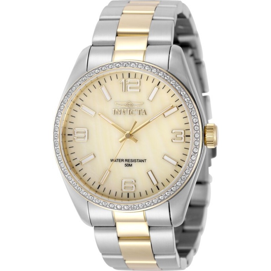 Invicta Specialty Quartz Gold Dial Unisex Watch 50135