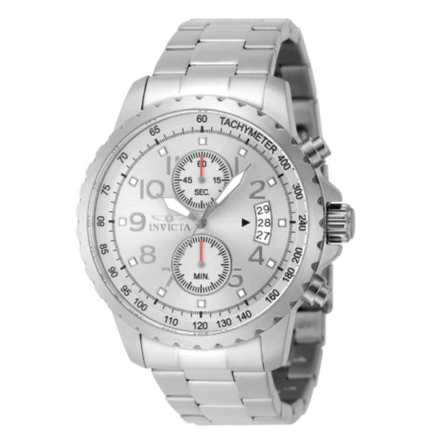 Invicta Specialty Veloquence Chronograph Quartz Silver Dial Men's Watch 69791