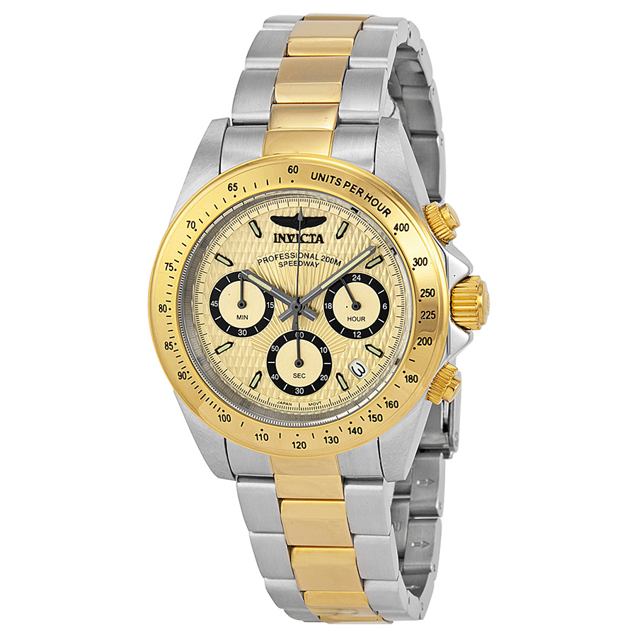 Invicta Speedway Analog Gold Dial Two-tone Men's Watch 14930