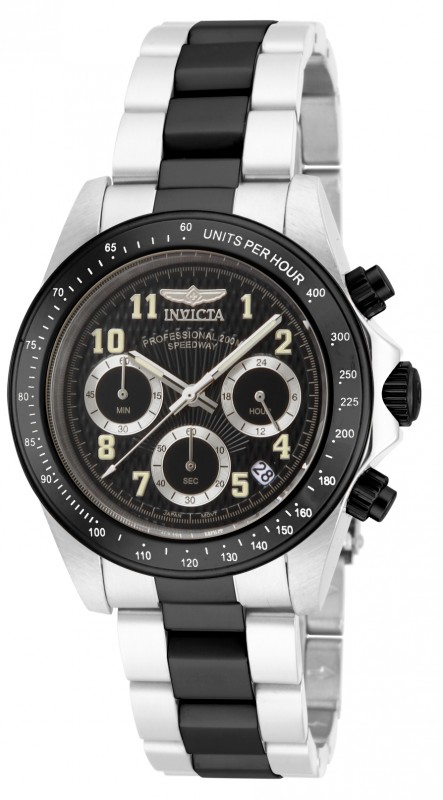 Invicta Speedway Chronograph Black Dial Two-tone Men's Watch 17031