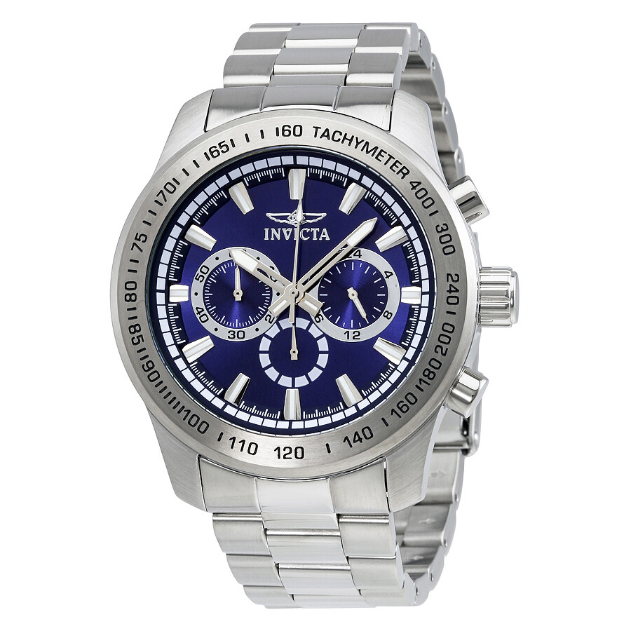 invicta speedway stainless steel case men's watch