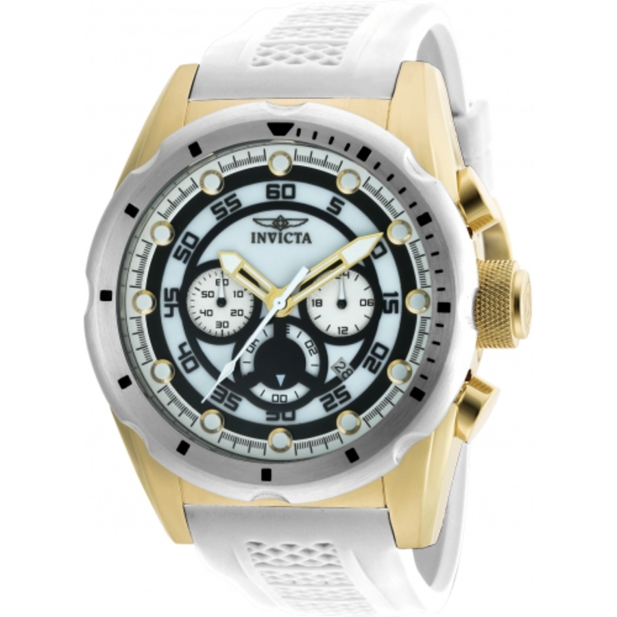 Invicta Speedway Chronograph GMT Quartz White Dial Men's Watch 20308
