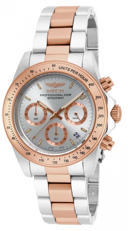 Invicta Speedway Chronograph Silver Dial Two-tone Men's Watch 17030