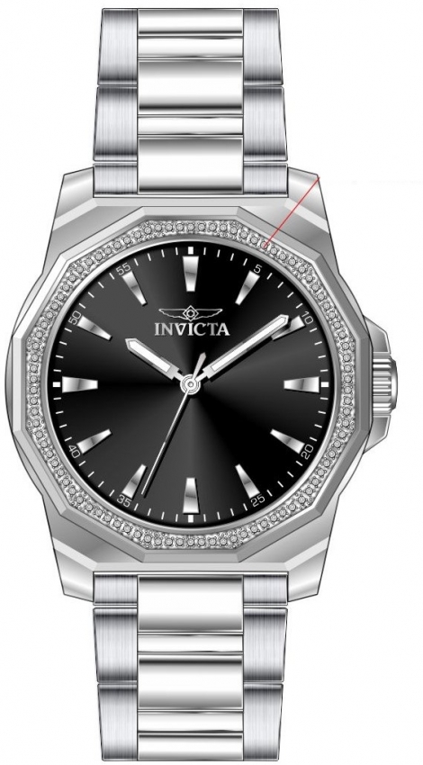 Invicta Speedway Quartz Crystal Black Dial Men's Watch 49103