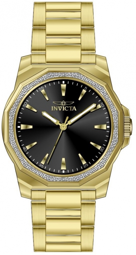 Invicta Speedway Quartz Crystal Black Dial Men's Watch 49107