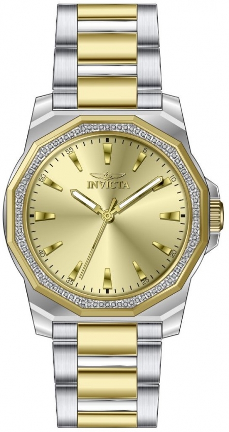 Invicta Speedway Quartz Crystal Gold Dial Men's Watch 49106