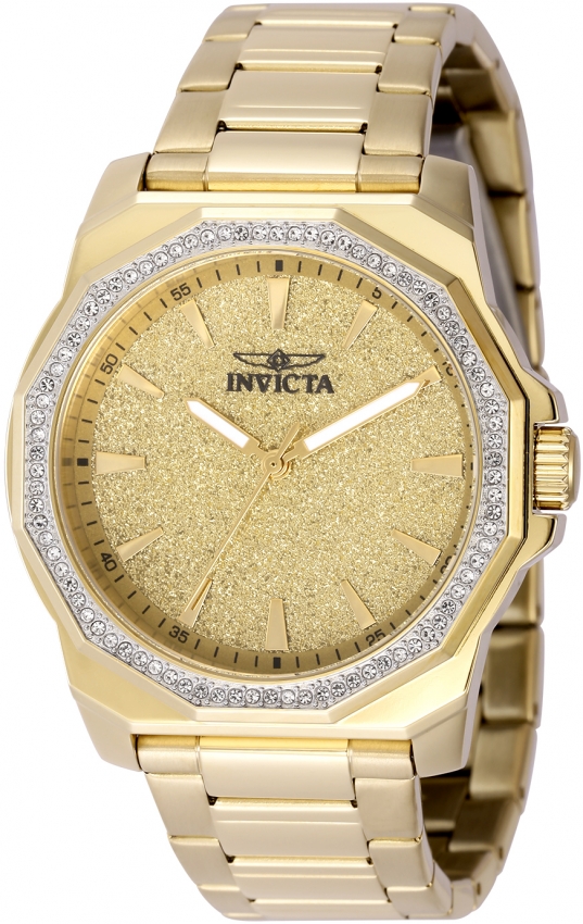 Invicta Speedway Quartz Crystal Gold Dial Men's Watch 49127