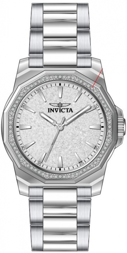 Invicta Speedway Quartz Crystal Silver Dial Ladies Watch 49128