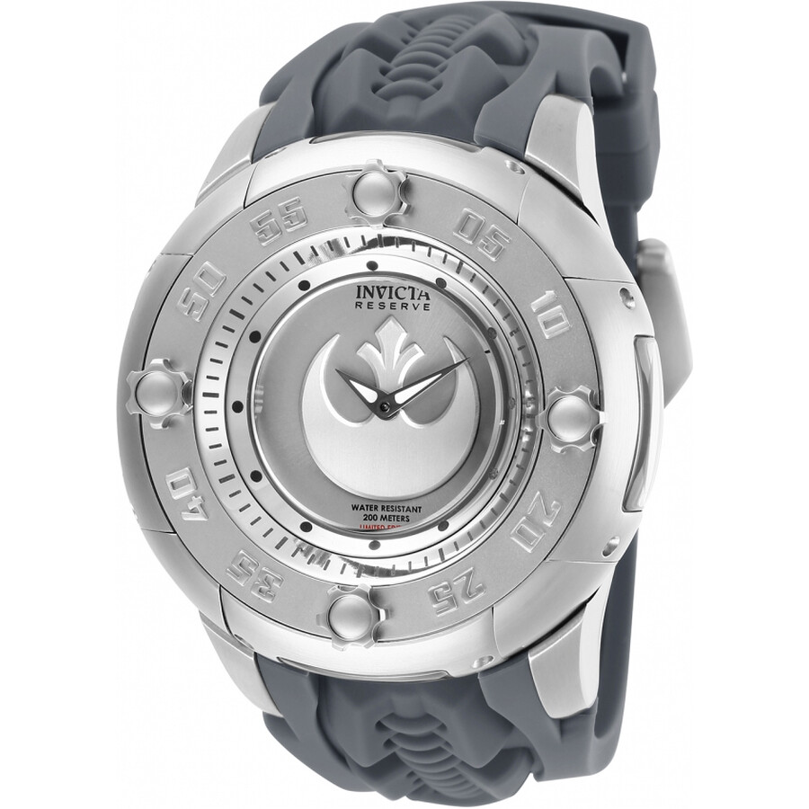 Invicta Star Wars Rebel Alliance Silver Dial Men's Watch 26173 886678315628 - Watches, Star Wars 
