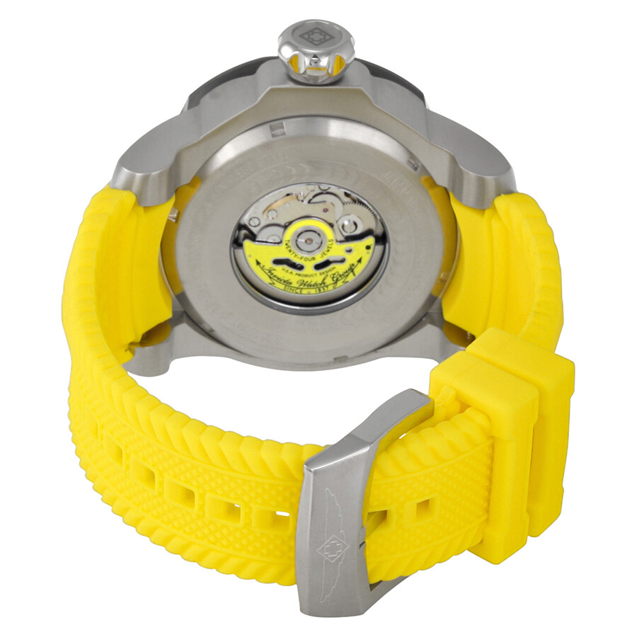 Invicta Venom Automatic Yellow Dial Yellow Silicone Strap Men's Watch