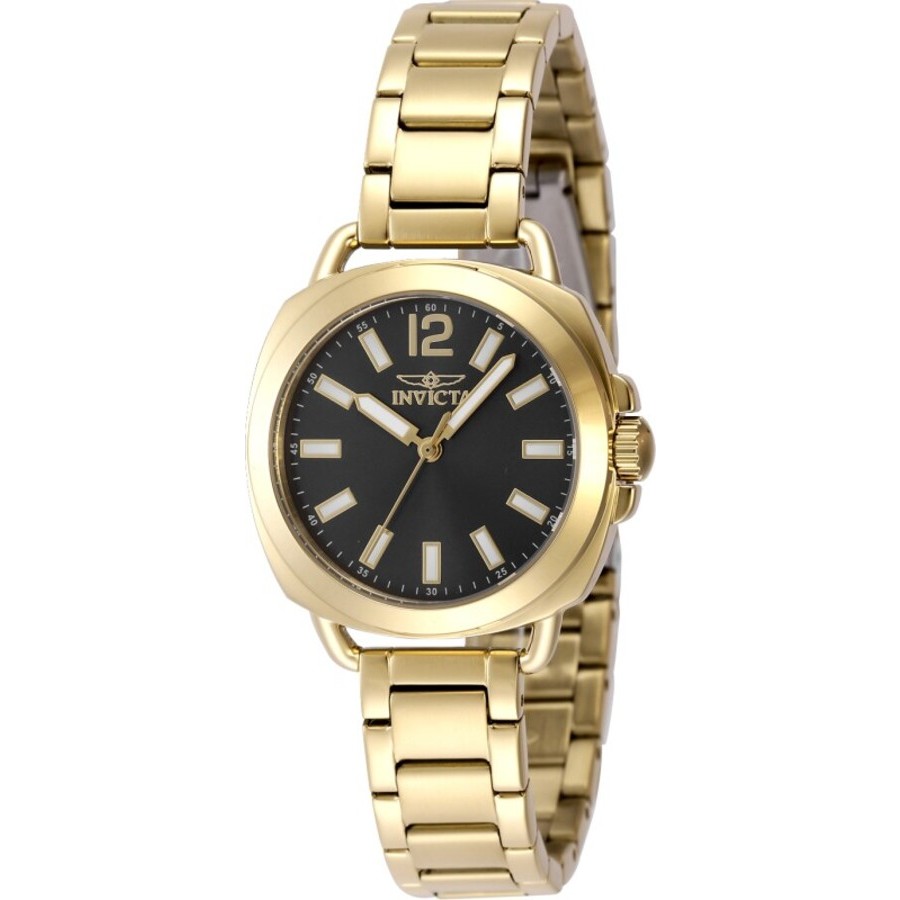 Invicta Wildflower Quartz Charcoal Dial Ladies Watch 48919