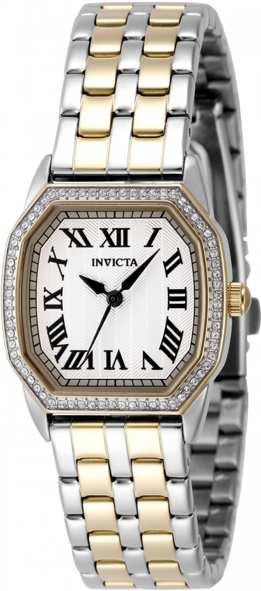 Invicta Wildflower Quartz Crystal Silver Dial Ladies Watch 48999