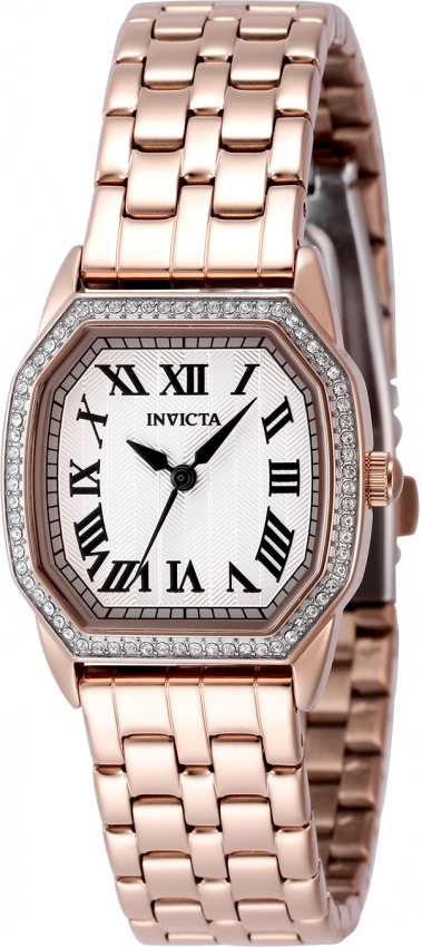 Invicta Wildflower Quartz Crystal Silver Dial Ladies Watch 49039