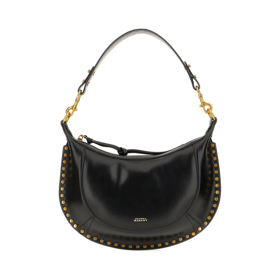 Isabel Marant Black Leather Naoko Shoulder Bag