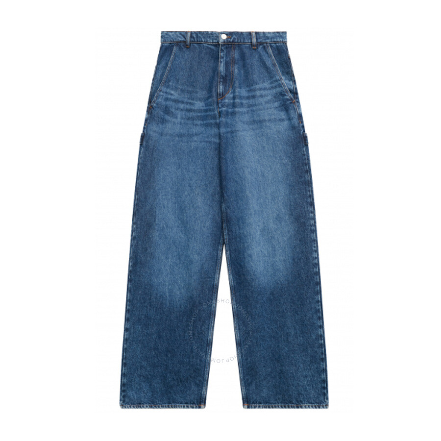 Isabel Marant Étoile Isabel Marant Etoile Solene Loose Fit Denim Jeans In Blue