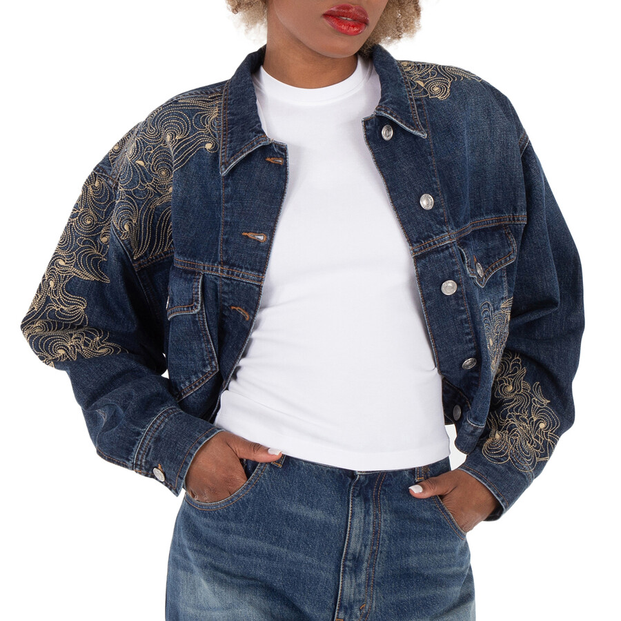 Isleya Embroidered Denim Jacket