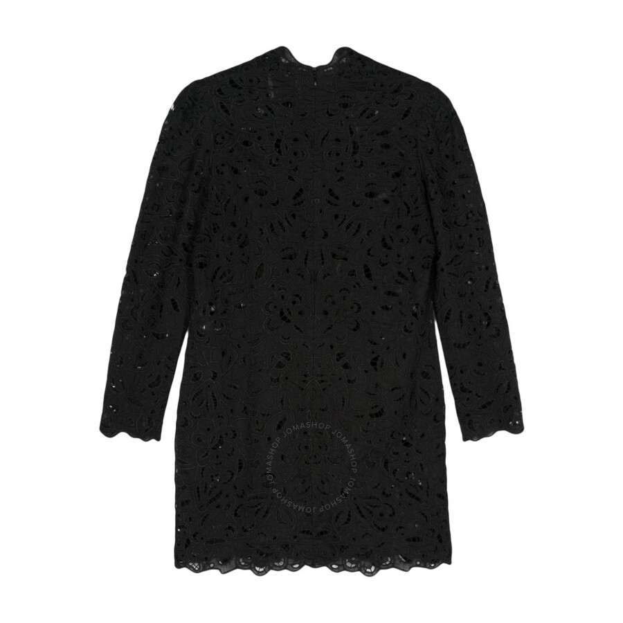 Isabel Marant Broderie Anglaise Mini Dress In Black