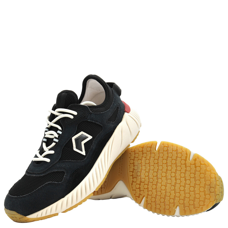 Isabel Marant Ewie Low-top Sneakers In White/black
