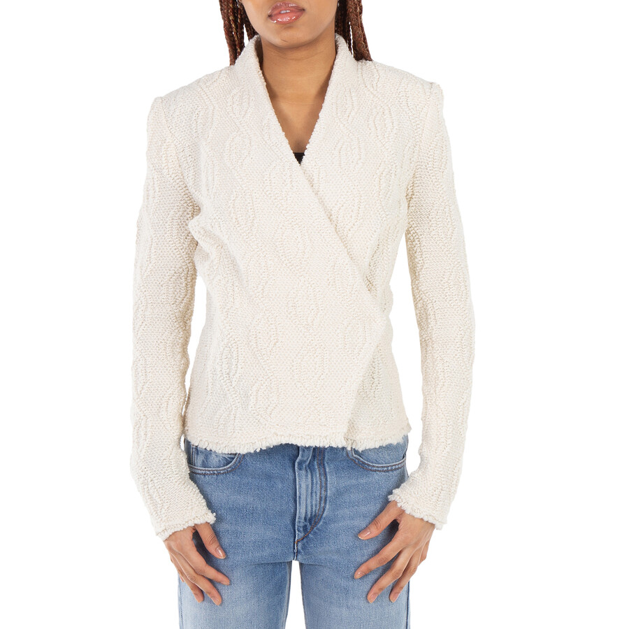 Ladies Ecru Loyana Cowens Jacket