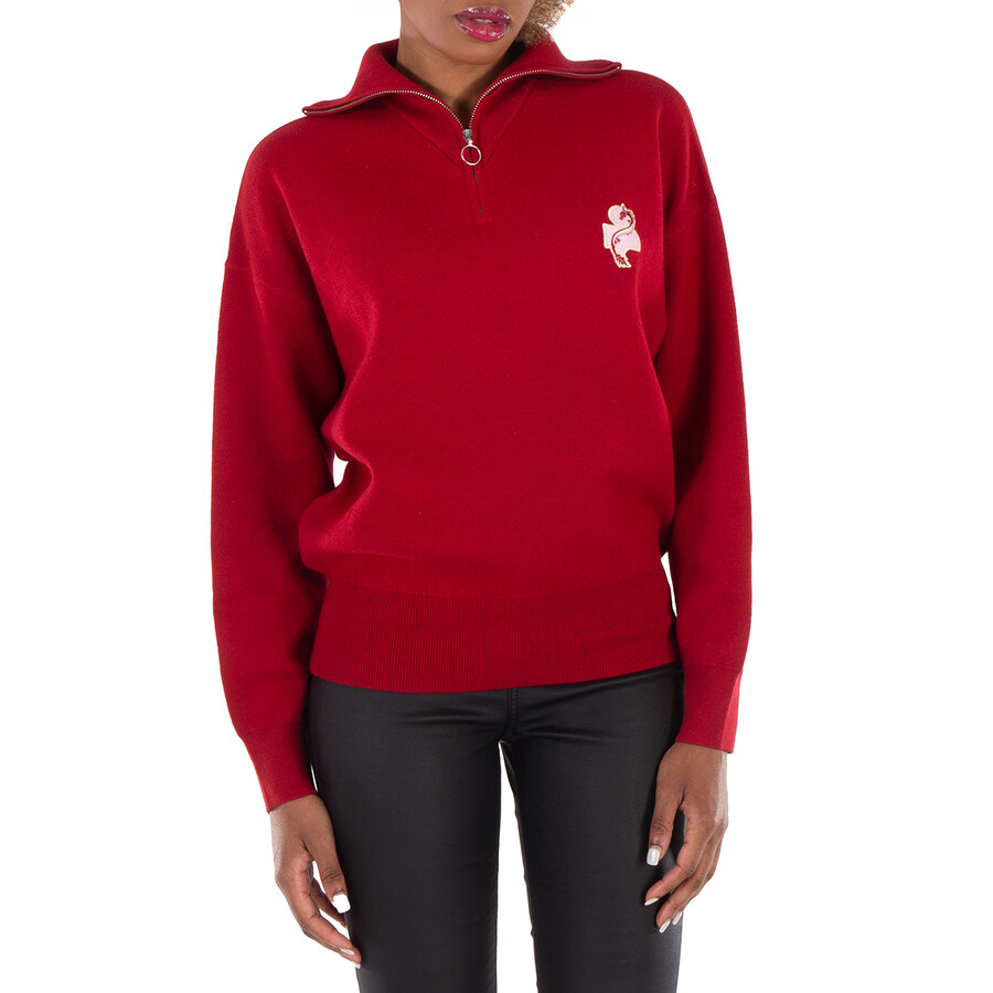 Logo Print Cotton Sweater, Brand Size 36 (US Size 2)