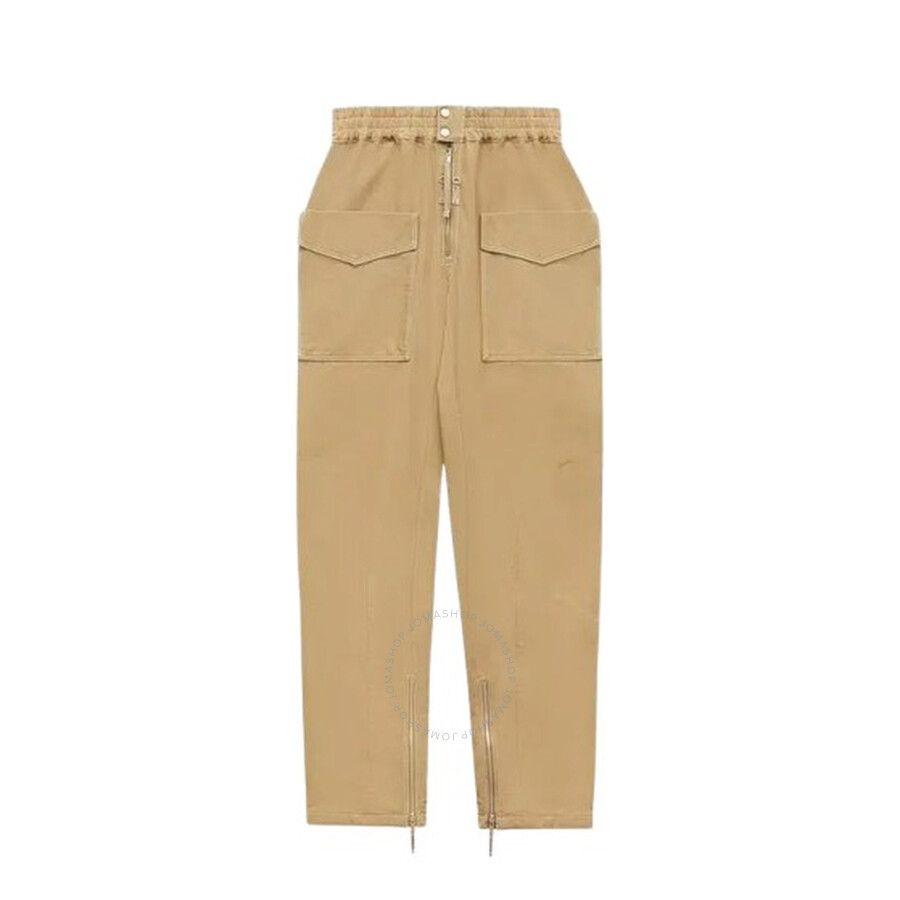 Isabel Marant Elastic Waist Casual Pants In Beige